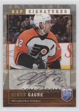 2006-07 Upper Deck Be a Player - Signatures - Variation 1 #138 - Simon Gagne /25