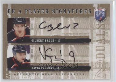 2006-07 Upper Deck Be a Player - Signatures Duals #D-BV - Gilbert Brule, David Vyborny