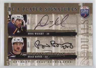 2006-07 Upper Deck Be a Player - Signatures Duals #D-WB - Doug Weight, Brad Boyes
