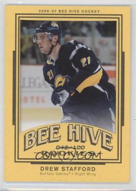 2006-07 Upper Deck Bee Hive - [Base] - Matte #109 - Drew Stafford /100