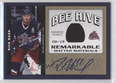 2006-07 Upper Deck Bee Hive - Matted Materials - Remarkable #MM-RN - Rick Nash /15