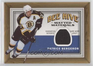 2006-07 Upper Deck Bee Hive - Matted Materials #MM-PB - Patrice Bergeron