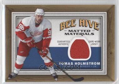 2006-07 Upper Deck Bee Hive - Matted Materials #MM-TH - Tomas Holmstrom