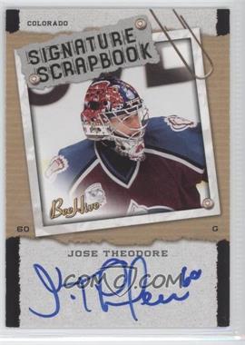 2006-07 Upper Deck Bee Hive - Signature Scrapbook #SS-JT - Jose Theodore