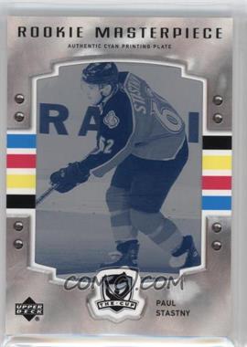 2006-07 Upper Deck Black Diamond - [Base] - The Cup Rookie Masterpiece Printing Plate Cyan Framed #C-206 - Paul Stastny /1