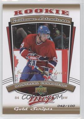 2006-07 Upper Deck MVP - [Base] - Gold Script #300 - Guillaume Latendresse /100