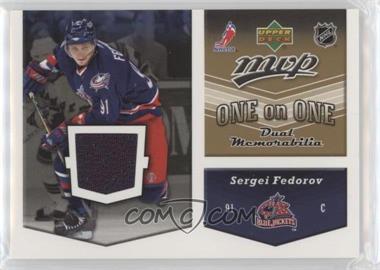 2006-07 Upper Deck MVP - One on One Dual Jerseys #OJ-FA - Sergei Fedorov, Jason Arnott