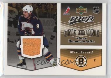 2006-07 Upper Deck MVP - One on One Dual Jerseys #OJ-SD - Marc Savard, Chris Drury