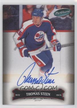 2006-07 Upper Deck Parkhurst - [Base] - Autographs #123 - Thomas Steen