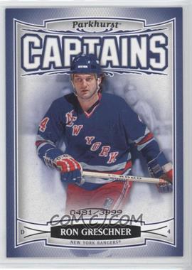 2006-07 Upper Deck Parkhurst - [Base] #198 - A Salute to Captains - Ron Greschner /3999