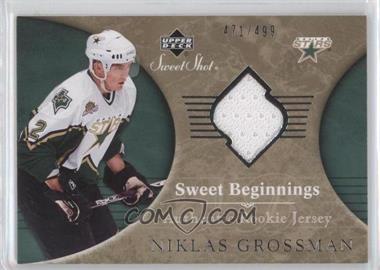 2006-07 Upper Deck Sweet Shot - [Base] #119 - Sweet Beginnings Rookie Jersey - Nicklas Grossman /499