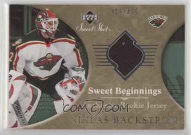 2006-07 Upper Deck Sweet Shot - [Base] #133 - Sweet Beginnings Rookie Jersey - Niklas Backstrom /499