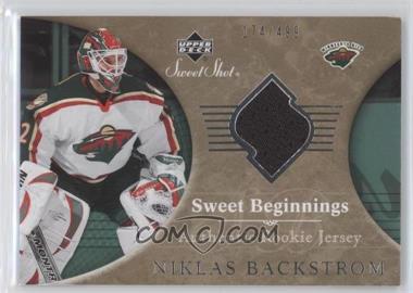 2006-07 Upper Deck Sweet Shot - [Base] #133 - Sweet Beginnings Rookie Jersey - Niklas Backstrom /499