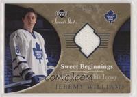 Sweet Beginnings Rookie Jersey - Jeremy Williams #/499