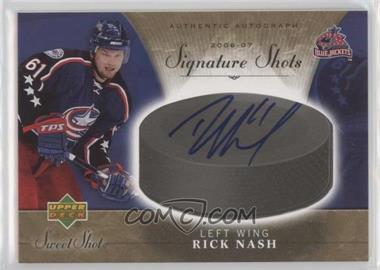 2006-07 Upper Deck Sweet Shot - Signature Shots #SS-RN - Rick Nash