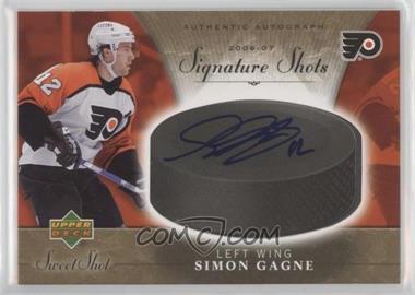 2006-07 Upper Deck Sweet Shot - Signature Shots #SS-SG - Simon Gagne