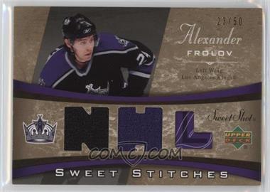 2006-07 Upper Deck Sweet Shot - Sweet Stitches - Dual #SS-AF - Alexander Frolov /50