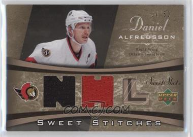 2006-07 Upper Deck Sweet Shot - Sweet Stitches - Dual #SS-AL - Daniel Alfredsson /50
