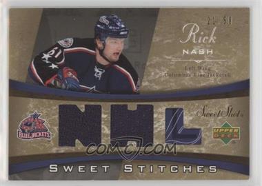 2006-07 Upper Deck Sweet Shot - Sweet Stitches - Dual #SS-RN - Rick Nash /50