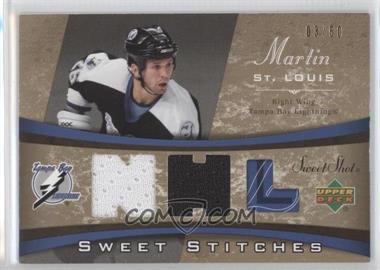 2006-07 Upper Deck Sweet Shot - Sweet Stitches - Dual #SS-ST - Martin St. Louis /50