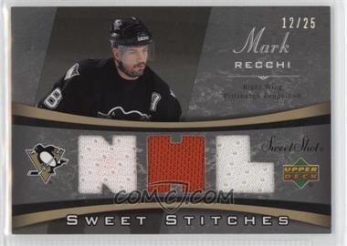 2006-07 Upper Deck Sweet Shot - Sweet Stitches - Triples #SS-RE - Mark Recchi /25