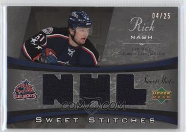 2006-07 Upper Deck Sweet Shot - Sweet Stitches - Triples #SS-RN - Rick Nash /25