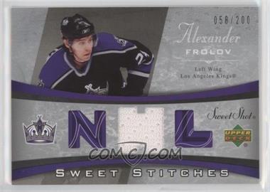 2006-07 Upper Deck Sweet Shot - Sweet Stitches #SS-AF - Alexander Frolov /200