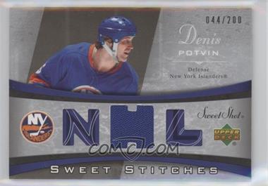 2006-07 Upper Deck Sweet Shot - Sweet Stitches #SS-PO - Denis Potvin /200