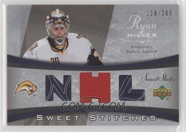 2006-07 Upper Deck Sweet Shot - Sweet Stitches #SS-RM - Ryan Miller /200