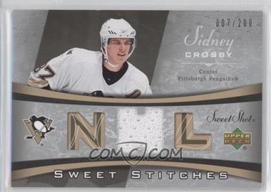 2006-07 Upper Deck Sweet Shot - Sweet Stitches #SS-SC - Sidney Crosby /200