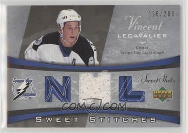 2006-07 Upper Deck Sweet Shot - Sweet Stitches #SS-VL - Vincent Lecavalier /200