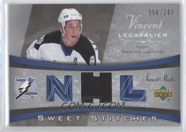 2006-07 Upper Deck Sweet Shot - Sweet Stitches #SS-VL - Vincent Lecavalier /200