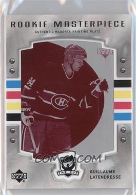 2006-07 Upper Deck Sweet Spot - [Base] - The Cup Masterpieces Printing Plate Magenta Framed #M-134 - Guillaume Latendresse /1