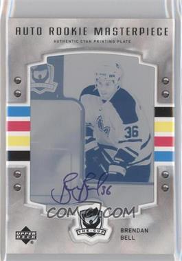 2006-07 Upper Deck The Cup - [Base] - Rookie Masterpieces Printing Plate Cyan Framed Autographs #C-160 - Brendan Bell /1