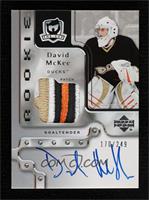 Rookie Patch Autograph - David McKee #/249