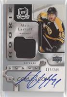 Rookie Patch Autograph - Matt Lashoff #/249