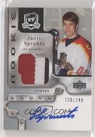 Rookie Patch Autograph - Janis Sprukts #/249