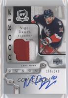 Rookie Patch Autograph - Nigel Dawes #/249