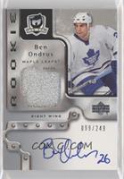 Rookie Patch Autograph - Ben Ondrus #/249