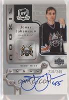 Rookie Autograph - Jonas Johansson #/249