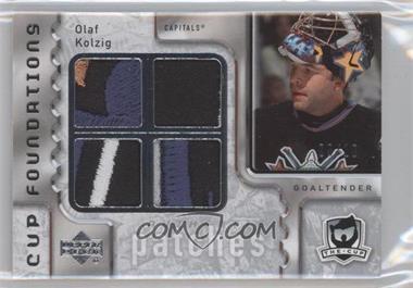 2006-07 Upper Deck The Cup - Cup Foundations Quad - Patches #CQ-OK - Olaf Kolzig /10