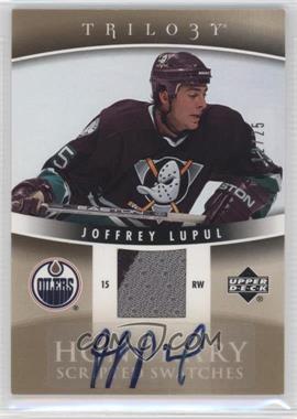 2006-07 Upper Deck Trilogy - Honorary Scripted - Swatches #HSS-JL - Joffrey Lupul /25