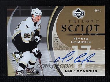 2006-07 Upper Deck Trilogy - Superstar Scripts One #S1-ML - Mario Lemieux /17 [Good to VG‑EX]