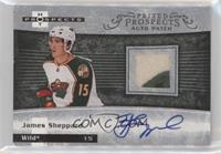 Autographed Prospect Patches - James Sheppard [Poor to Fair] #/399