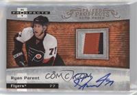 Autographed Prospect Patches - Ryan Parent #/399