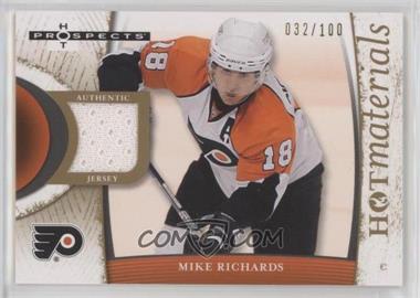 2007-08 Fleer Hot Prospects - Hot Materials - Red Hot #HM-MR - Mike Richards /100
