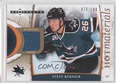 2007-08 Fleer Hot Prospects - Hot Materials - Red Hot #HM-SB - Steve Bernier /100