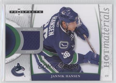 2007-08 Fleer Hot Prospects - Hot Materials #HM-HA - Jannik Hansen