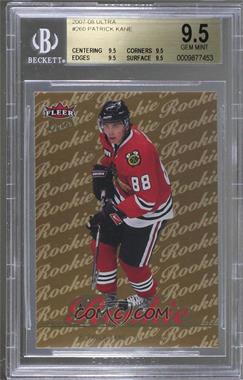 2007-08 Fleer Ultra - [Base] - Gold Medallion Edition #260 - Patrick Kane [BGS 9.5 GEM MINT]