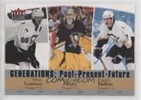 Mario Lemieux, Marc-Andre Fleury, Evgeni Malkin